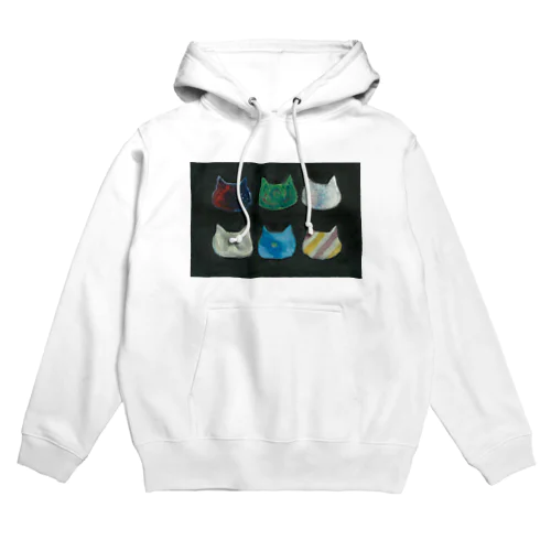 シルエットof cats黒 Hoodie