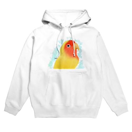 ほんわかコザクラインコ　ルチノー【まめるりはことり】 Hoodie