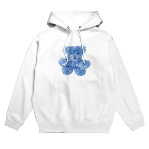手作りテディベア　ブルー Hoodie