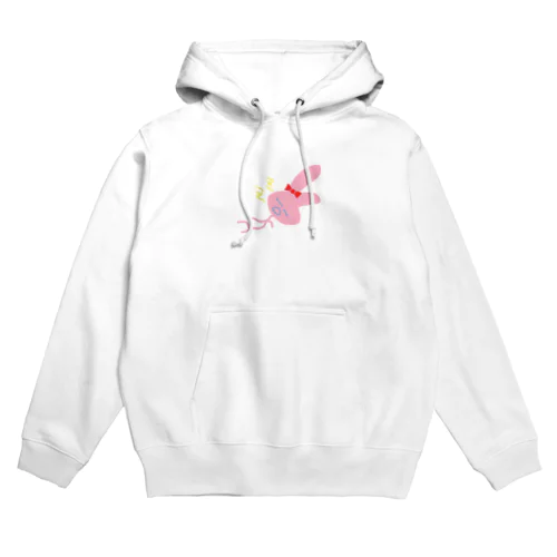 ねむいからねる紅うさぎ Hoodie