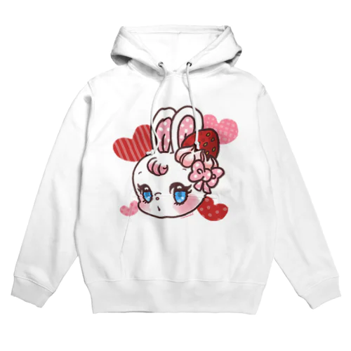 おすましBunny いちご味 Hoodie