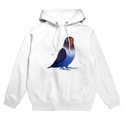 ボタンインコ　おすましコバルトブルー【まめるりはことり】 Hoodie