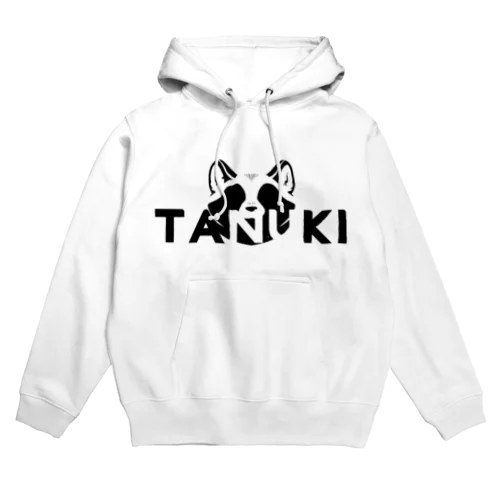 シルエットTANUKI（黒） Hoodie