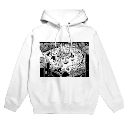 Candle Mosh murder case 1（白黒） Hoodie