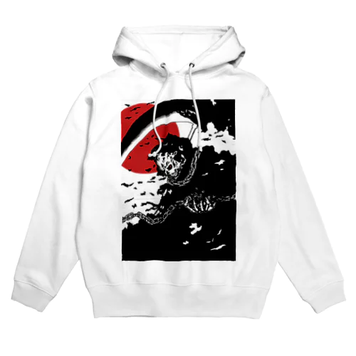 鎌とスカル Hoodie