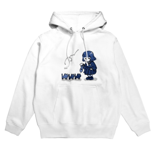 ねこちゃんにお魚あげる Hoodie