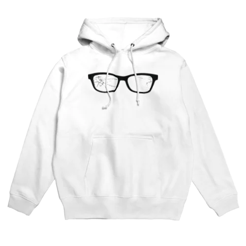 割れた眼鏡 Hoodie