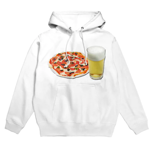 ピザとビール Hoodie