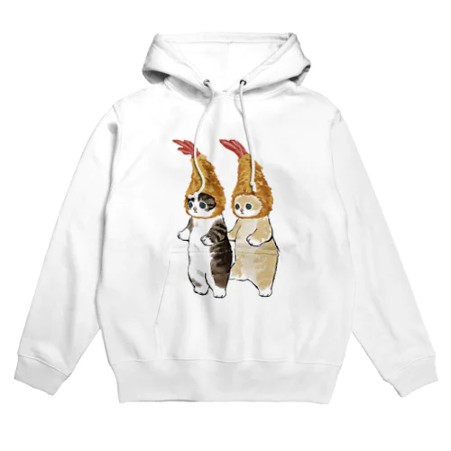 ダブルえび天にゃん Hoodie