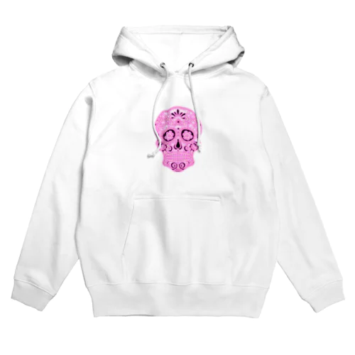 ピンク　ドクロTシャツ Hoodie