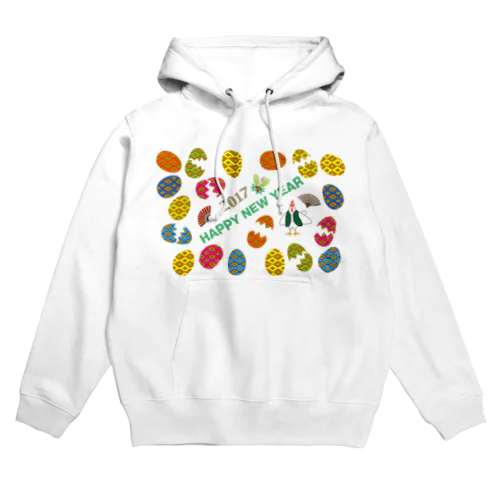 2017酉年のニワトリのイラストgoods Hoodie