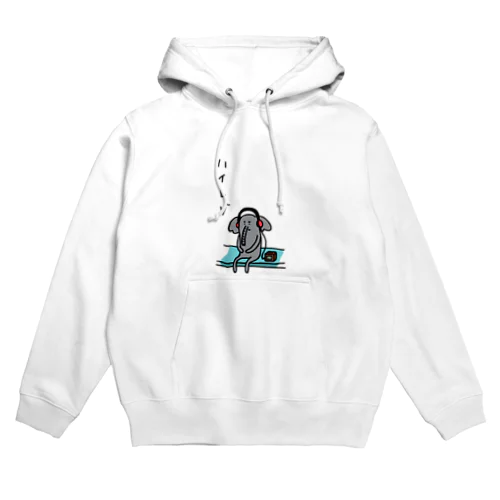 ハイレゾを堪能するゾウ・カラー Hoodie