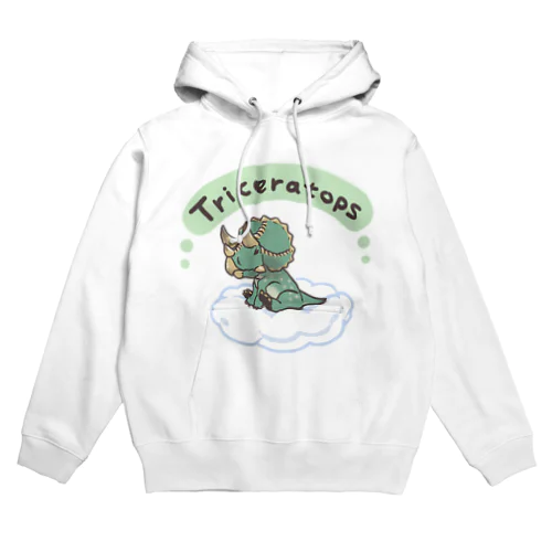 ふわふわトリケラトプス Hoodie