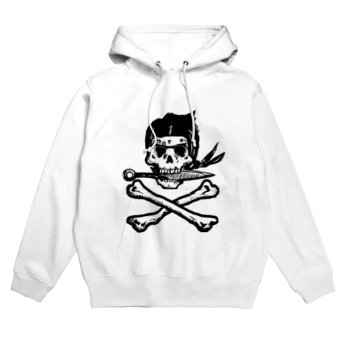 Ninja skull 黒 Hoodie