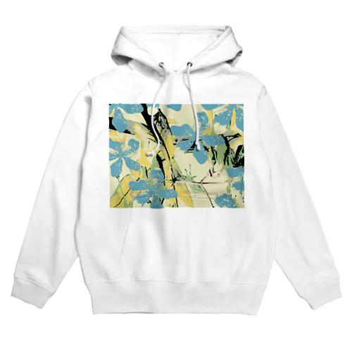 アロハな花柄　イエロー Hoodie