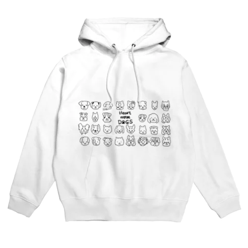 Heart nose DOGS（横長） Hoodie