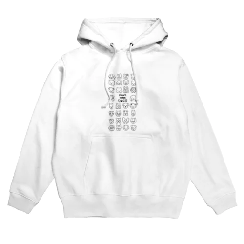 Heart nose DOGS（縦長） Hoodie