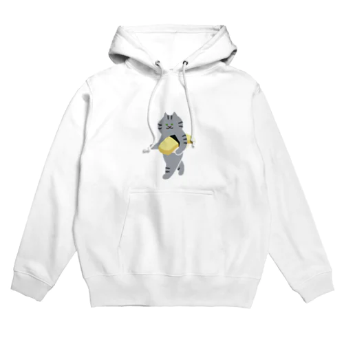 【中】玉子の握り寿司をのんびり運ぶねこ Hoodie