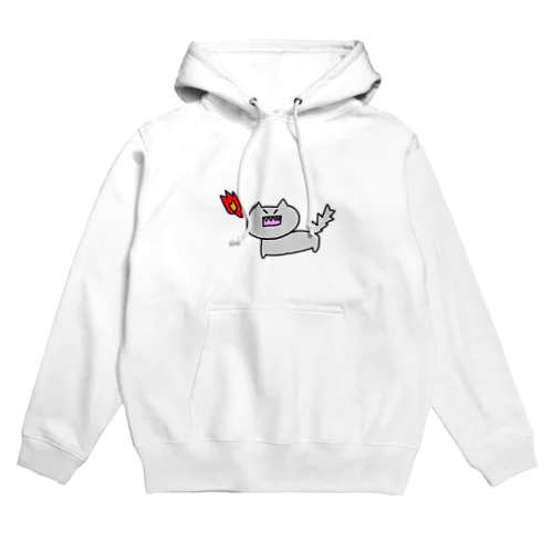 火を吹くにゃんこ Hoodie