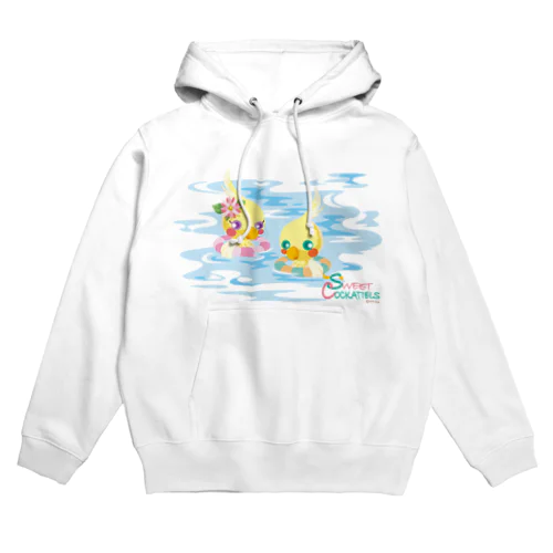 Sweet Cockatiels／浮き輪で海水浴 Hoodie