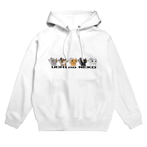 手を振るにゃんこたち Hoodie