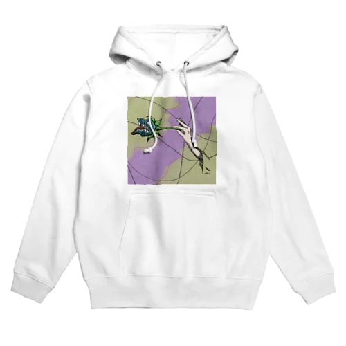 モンスターフラワー 背景カラー Hoodie