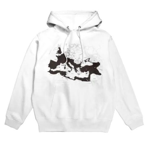 ローマ帝国地図（茶塗り） Hoodie