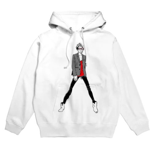 "Red" いけめんファッショニスタ Hoodie