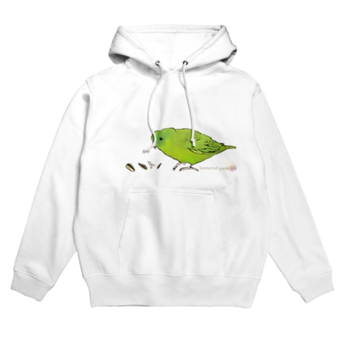 もぐもぐサザナミインコ【グレイウインググリーン】 Hoodie