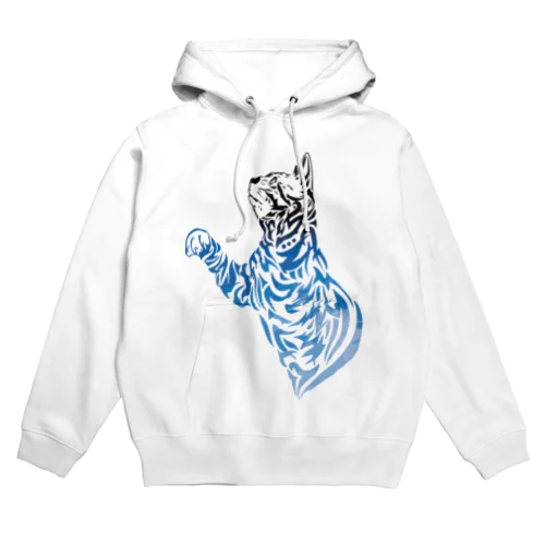 猫トライバル×青空 Hoodie