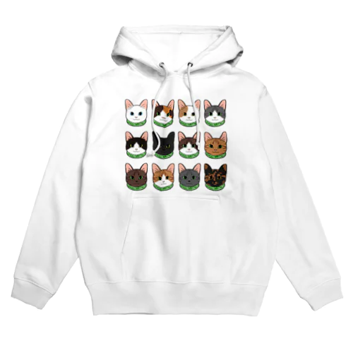 日本の猫たち Hoodie