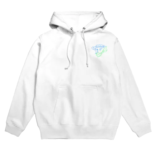 足で描いたゴッホ グラデ Hoodie