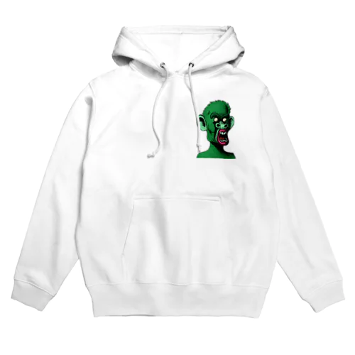 NFT風の猿 ~Monkey Face Is Scary~ Hoodie