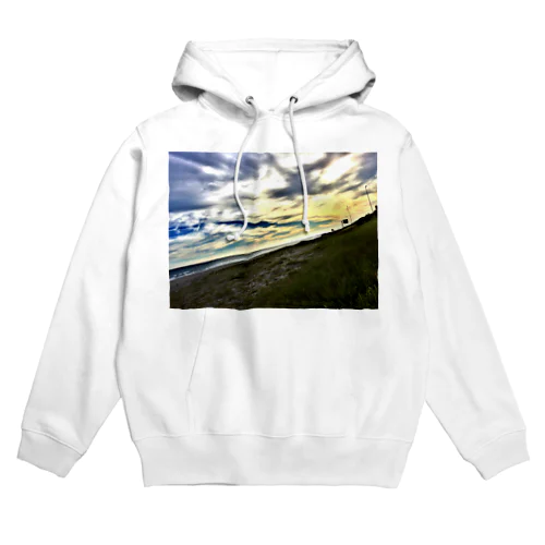 夕暮れの海 Hoodie