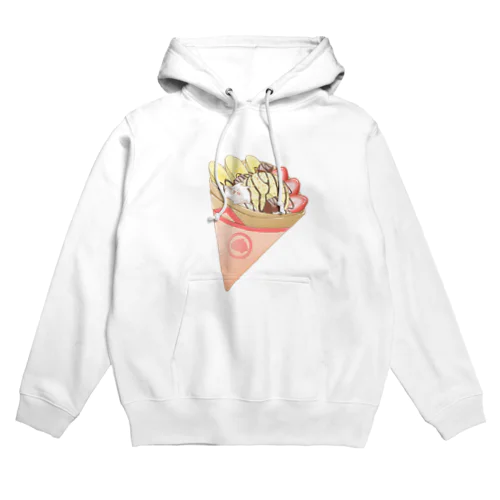 クレープ まるまるつるっとしたうさぎ Hoodie