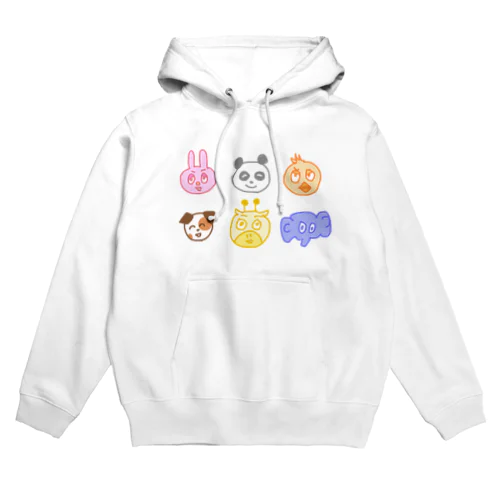 ゆかいななかまたちカラー Hoodie