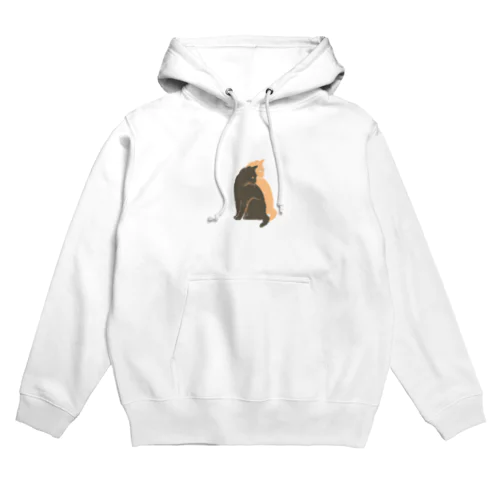 重なった猫 Hoodie