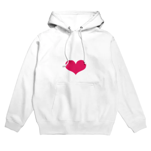 ハート　ピンク Hoodie