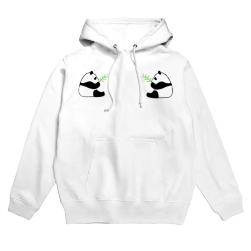 笹を食べるパンダ Hoodie