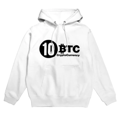 10BTC(Black-Logo) パーカー