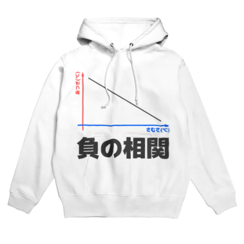 負の相関 Hoodie