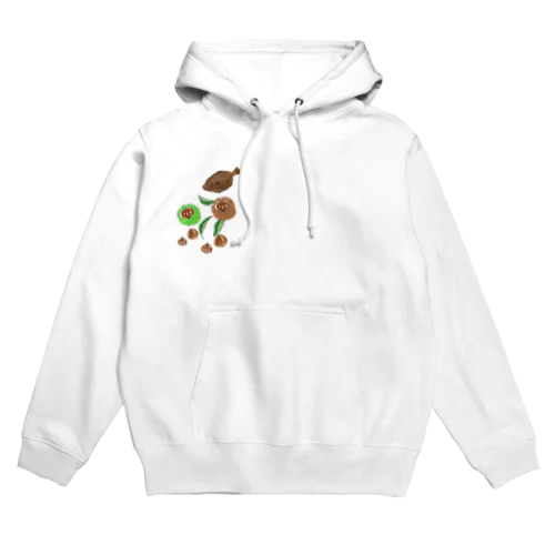 『栗🌰×ヒラメ』グッズ Hoodie