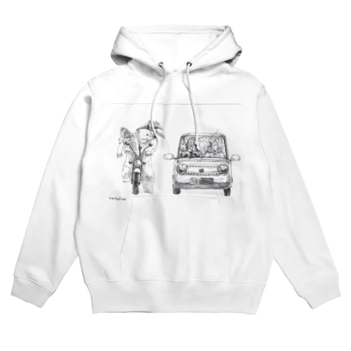 隣の車が何だかおかしい Hoodie