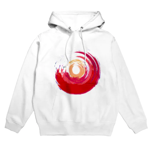 サークル レッド Hoodie