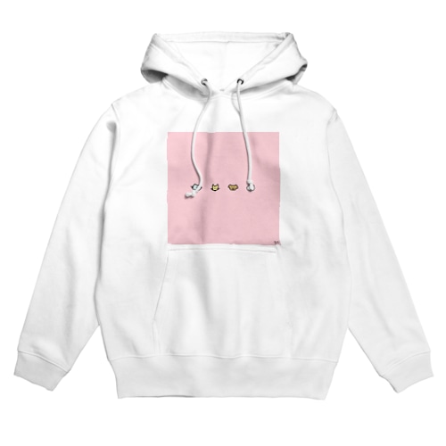 ねこきつねいぬぽんぽんぷぅ Hoodie