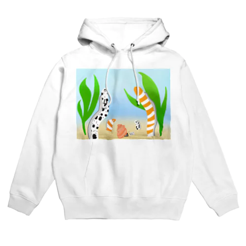 ニシキ・チンアナゴの中に迷いこんだ忍者スリスリくん Hoodie