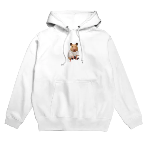 筋トレをするキンクマハムスター （ダンベル） Hoodie