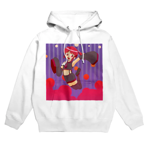 ジャンプしてる女の子 Hoodie