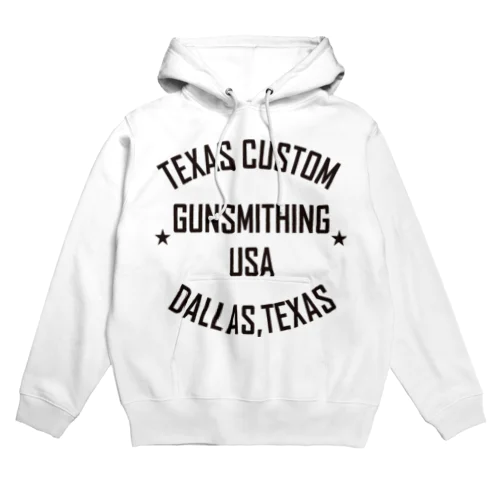 TEXAS CUSTOM GUNSMITHING SIMPLE TEXT パーカー