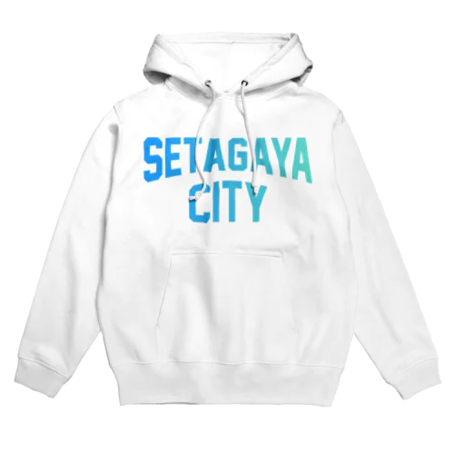 世田谷区 SETAGAYA CITY ロゴブルー Hoodie